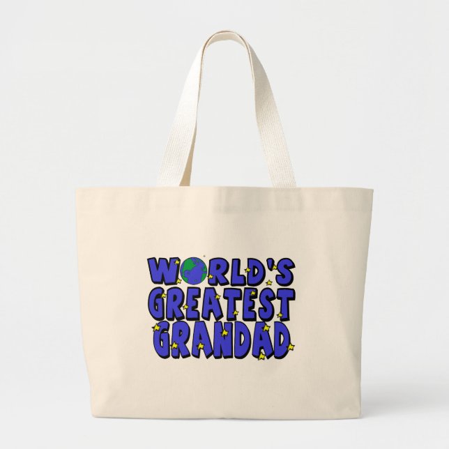 Bolsa Tote Grande O grande Grandad    do mundo (Frente)