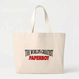 Bolsa Tote Grande O grande Paperboy do mundo