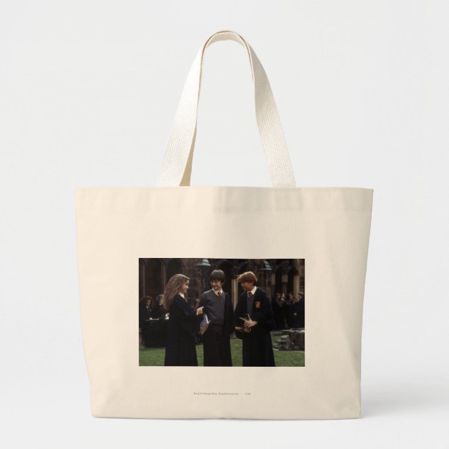 Bolsa Tote Grande O grupo fora de Hogwarts (Frente)