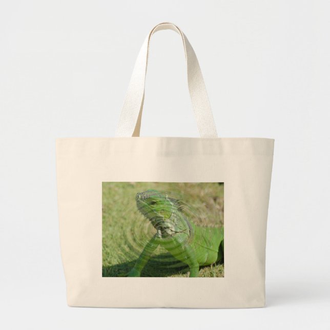 Bolsa Tote Grande O Iguana Verde (Frente)