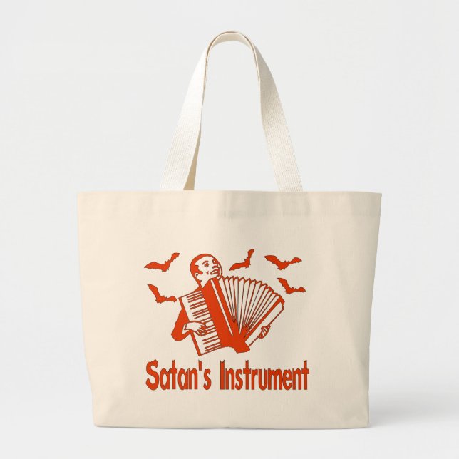 Bolsa Tote Grande O instrumento da satã (Frente)