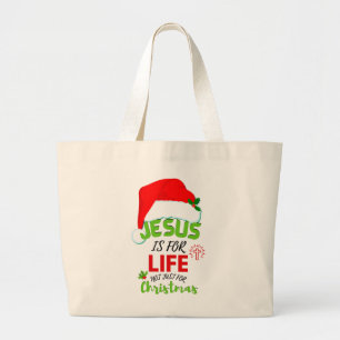 Bolsa Tote Grande O JESUS Moderno É PARA A VIDA E Não Apenas Para O 