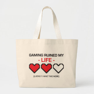 BOLSA TOTE GRANDE O JOGO ARRUINOU MINHA VIDA!