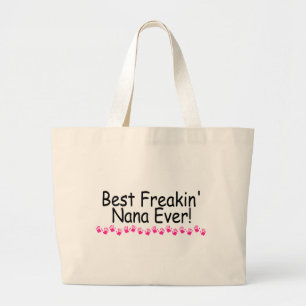 Bolsa Tote Grande O melhor Freakin Nana nunca