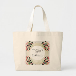 Bolsa Tote Grande O melhor presente esteticista do mundo 3