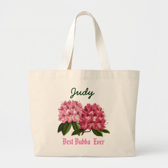 Bolsa Tote Grande O melhor rododendro conhecido sempre feito sob (Frente)