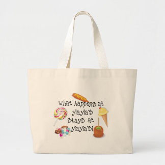 Bolsa Tote Grande O que acontece nas ESTADAS de YiaYia em YiaYia