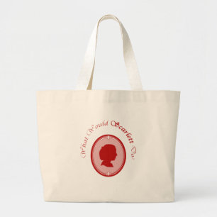 Bolsa Tote Grande O Que O Scarlett Faria? Saco (em escarlate!)