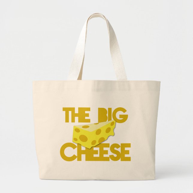 Bolsa Tote Grande O QUEIJO GRANDE! chefe (Frente)