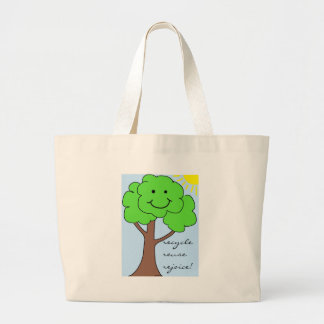 Bolsa Tote Grande O reciclar, reusar, exulta o saco