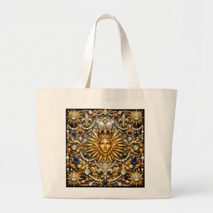 Bolsa Tote Grande O Rei Sol Versalhes francês ornamentado