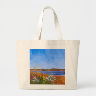 Bolsa Tote Grande O Rio Delaware dourado