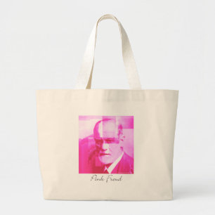 Bolsa Tote Grande O saco cor-de-rosa original de Freud