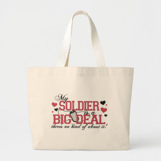 Bolsa Tote Grande O soldado é uma grande coisa