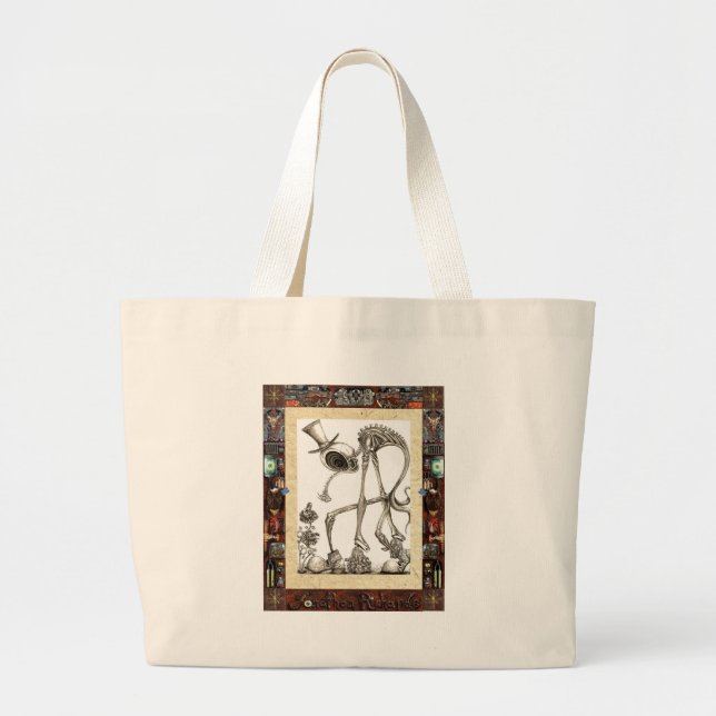 Bolsa Tote Grande O stroll quadro (Frente)