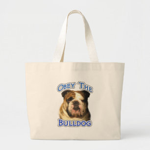 Bolsa Tote Grande Obedeça ao Bulldog