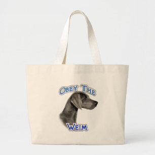 Bolsa Tote Grande Obey the Weimaraner