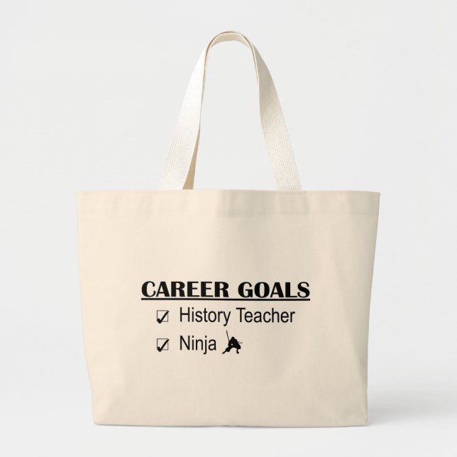 Bolsa Tote Grande Objetivos da carreira de Ninja - professor da (Frente)
