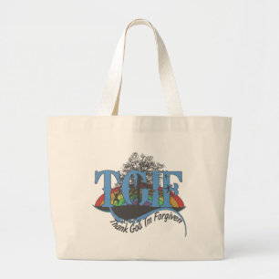Bolsa Tote Grande Obrigado Deus, sou perdoado pelo TGIF