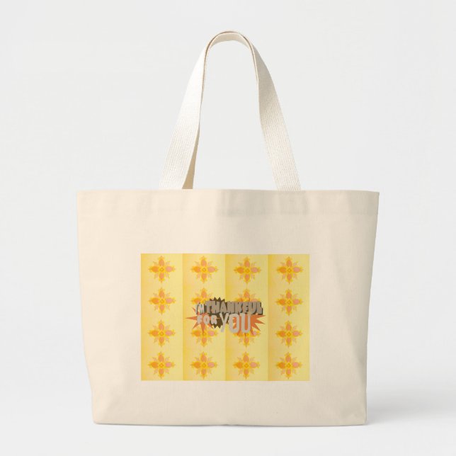 Bolsa Tote Grande Obrigado por você (Frente)