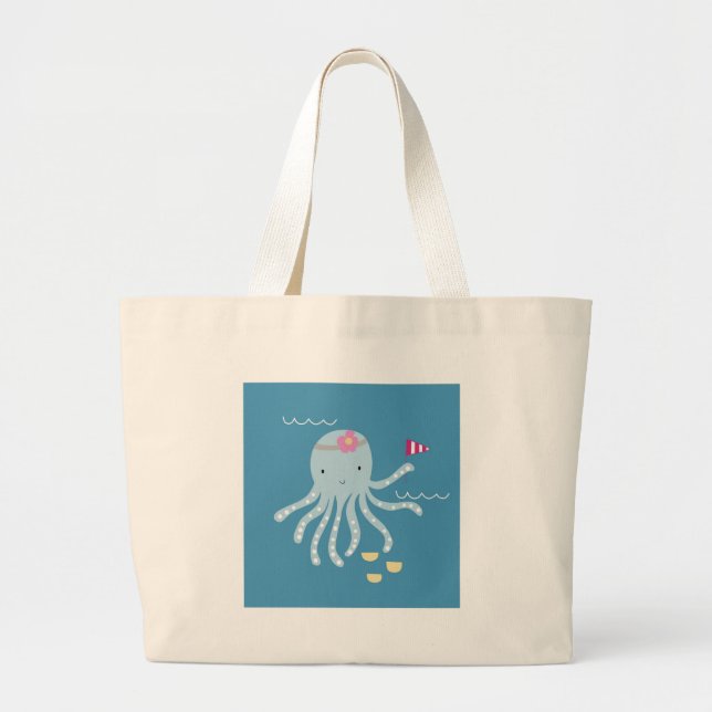 Bolsa Tote Grande Octopus (Frente)