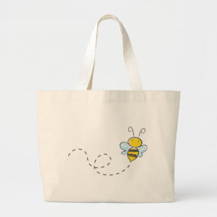 Bolsa Tote Grande Ocupado Bumble a abelha