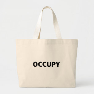 Bolsa Tote Grande Ocupe (preto no branco)
