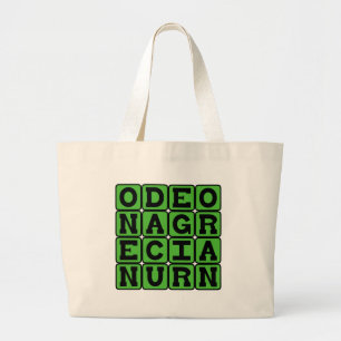 Bolsa Tote Grande Ode a uma urna grega, Poema de John Keats