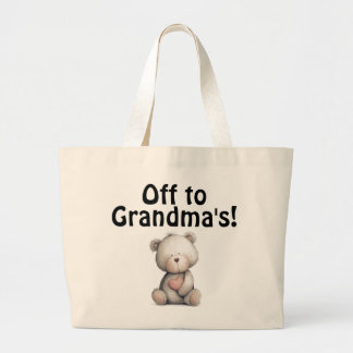 Bolsa Tote Grande Off  to Grandma's bag