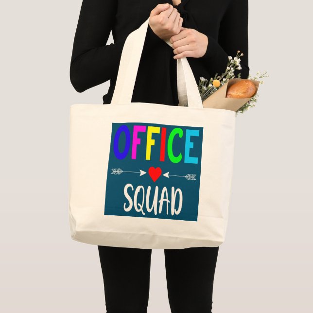 Bolsa Tote Grande Office Squad Administrative Assistant School (Frente (produto))