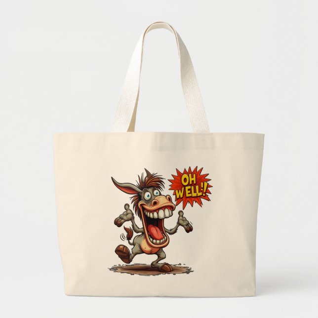 Bolsa Tote Grande Oh Well - Quote Tote Bag (Frente)