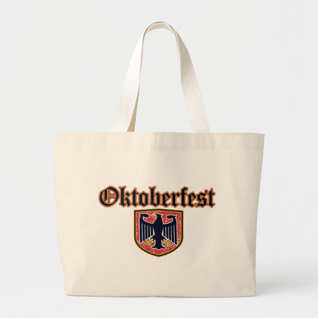 Bolsa Tote Grande Oktoberfest Shield (Frente)