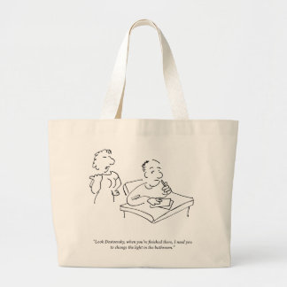 Bolsa Tote Grande Olhe a sacola de Dostoevsky