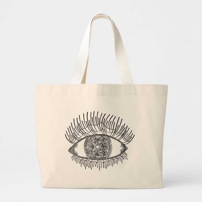 Bolsa Tote Grande Olho inspirado (Frente)