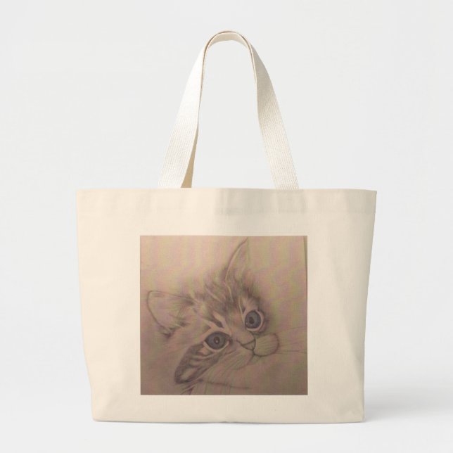 Bolsa Tote Grande Olhos azuis (Frente)