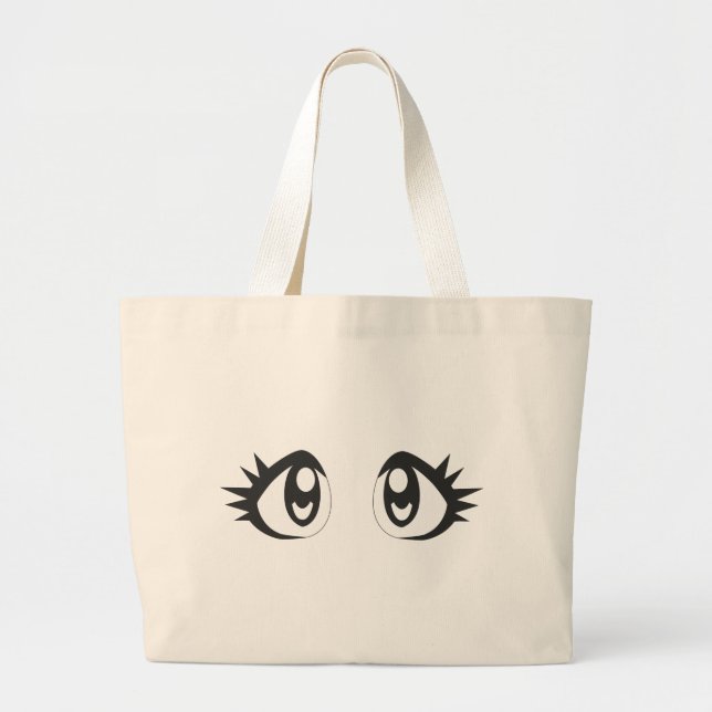Bolsa Tote Grande Olhos de Manga (Frente)