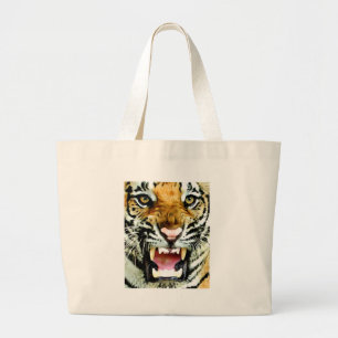 Bolsa Tote Grande Olhos de Tigre