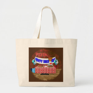 Bolsa Tote Grande Oliver O Otter tem 6 anos! Feliz aniversário