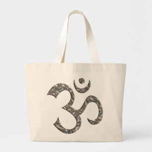 BOLSA TOTE GRANDE OM/AUM - PRATA