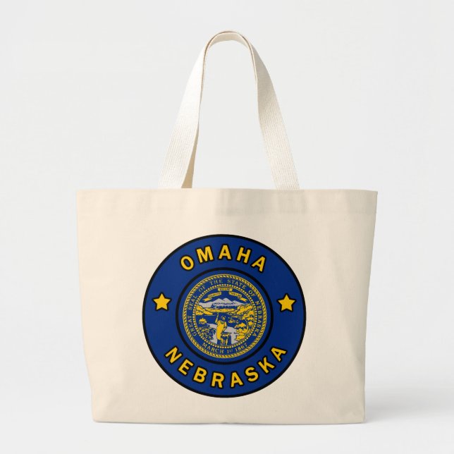Bolsa Tote Grande Omaha Nebraska (Frente)