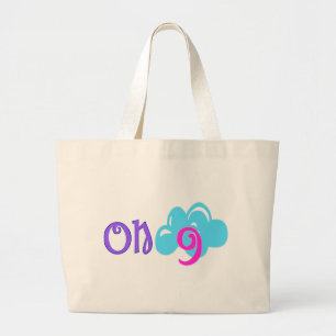 Bolsa Tote Grande ۞""On Cloud 9"-Chic-Happy Jumbo Tote Bag" ۞