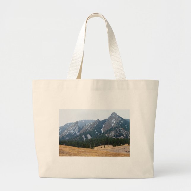 Bolsa Tote Grande Opinião do inverno de três Flatirons Boulder (Frente)
