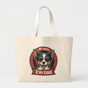 Bolsa Tote Grande Opinião do Meu Cachorro