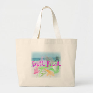 Bolsa Tote Grande Opinião sul da praia