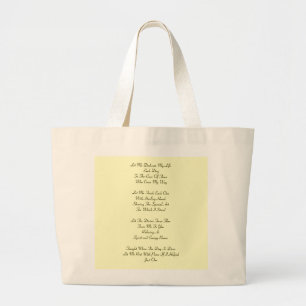 Bolsa Tote Grande Oração da terapia da massagem