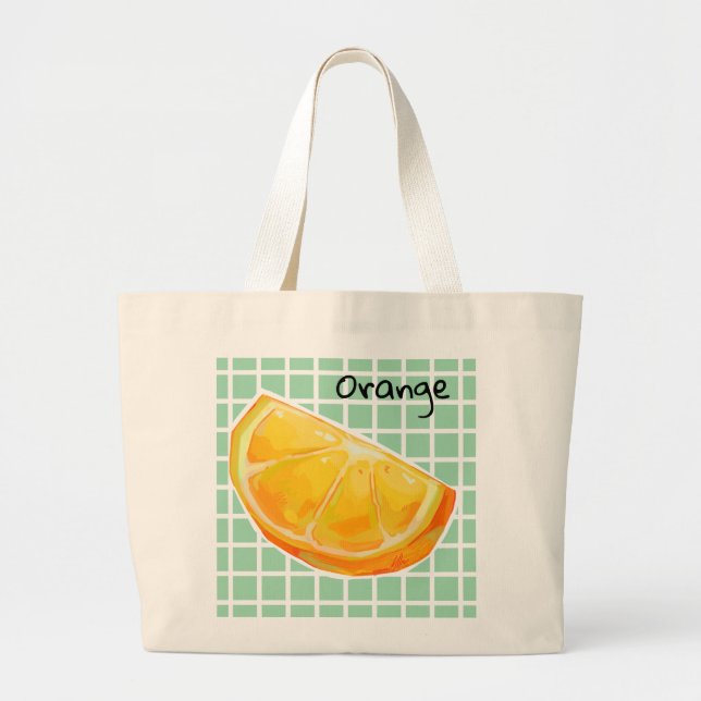 Bolsa Tote Grande Orange (Frente)