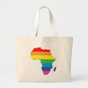 Bolsa Tote Grande orgulho de áfrica.