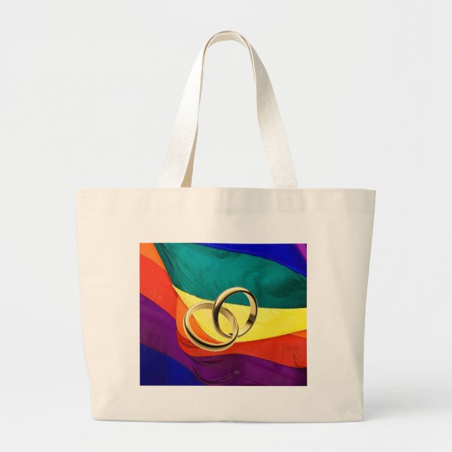 Bolsa Tote Grande Orgulho e casamento (Frente)