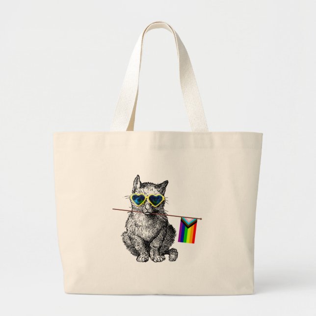 Bolsa Tote Grande Orgulho gay (Frente)