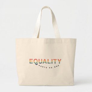 Bolsa Tote Grande orgulho gay   Igualdade Não Magoa Ninguém   LGBT
